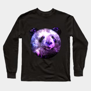 Funny Panda Bear Galaxy Long Sleeve T-Shirt